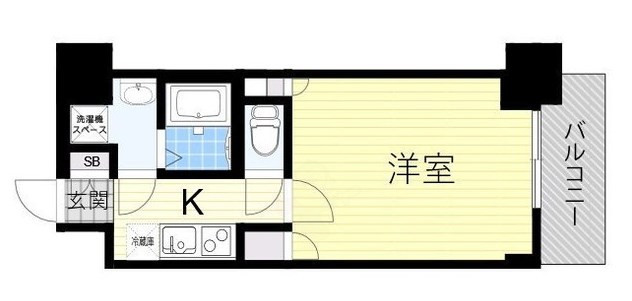 大阪市住吉区苅田のマンションの間取り