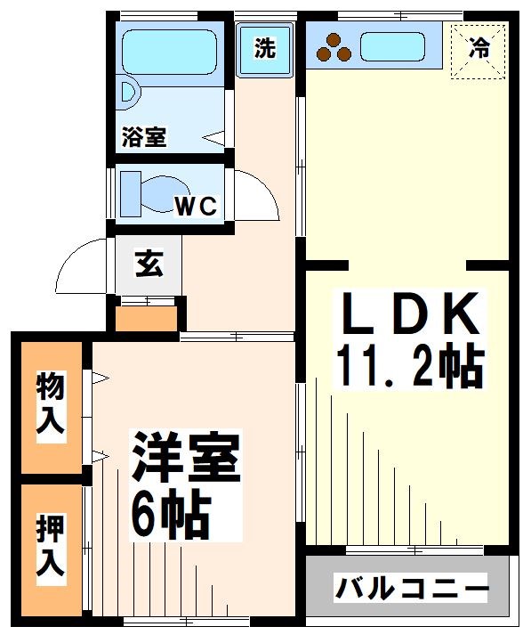 狛江市中和泉のマンションの間取り