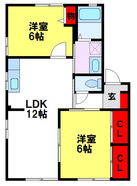 エクセラン国分IIの間取り