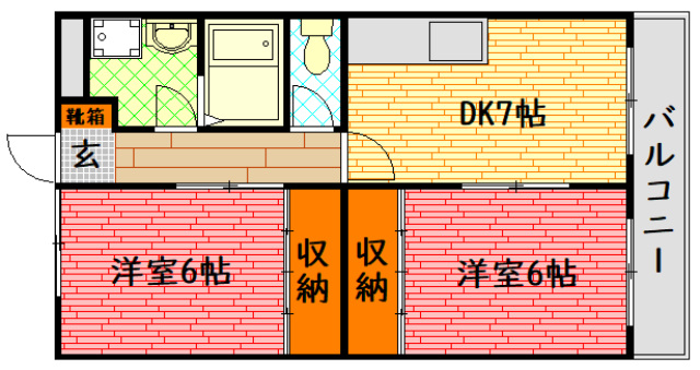 リアルエステート東原Bの間取り