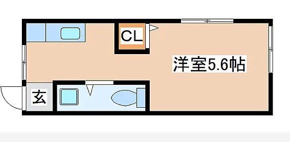 神戸市須磨区北町のアパートの間取り