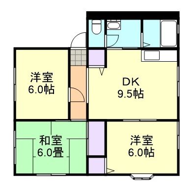 サンガーデン西富井Ａ棟の間取り