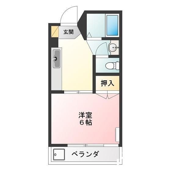 立川市一番町のマンションの間取り