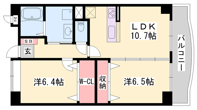 ラフォーレ東山の間取り