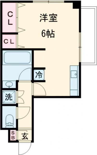 京都市北区衣笠天神森町のマンションの間取り