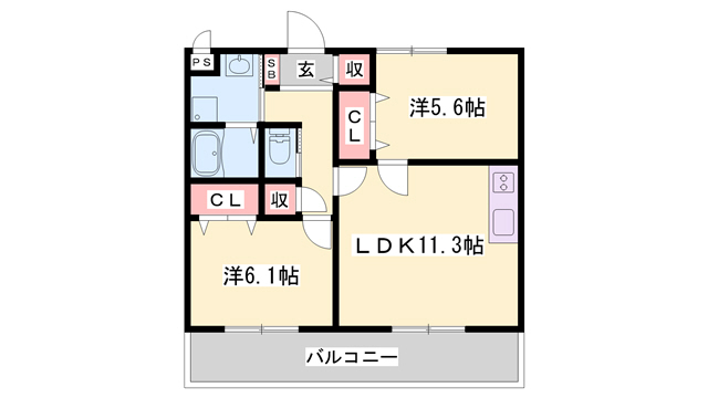 チェリーブロッサムの間取り