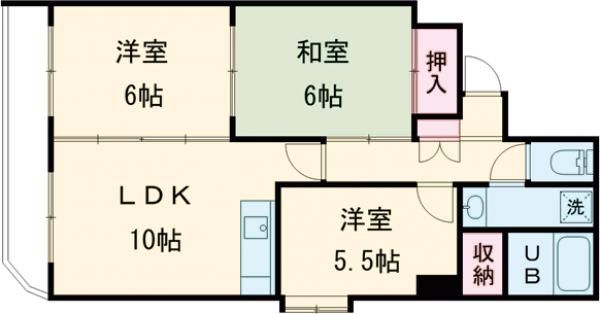 メゾンパティオリーブル豊川の間取り