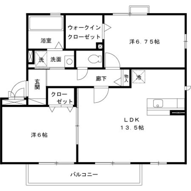 フルーナ・ガーデンの間取り