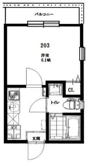 横浜市栄区公田町のアパートの間取り