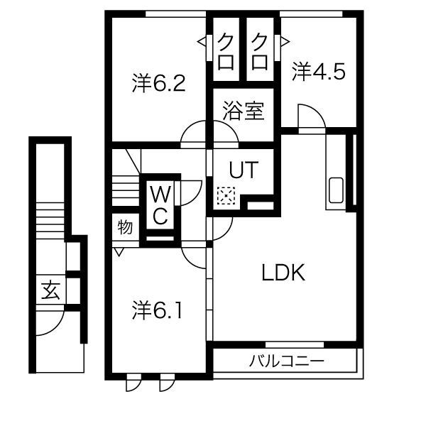 ヴェール桃山の間取り