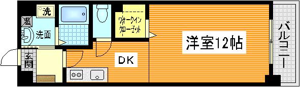 廿日市市平良山手のマンションの間取り