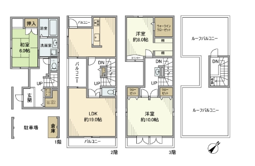 神奈川県横浜市西区楠町（一戸建）の賃貸物件の間取り