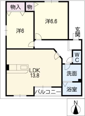 パークメゾンＢの間取り