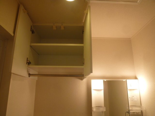 収納　脱衣所の収納です