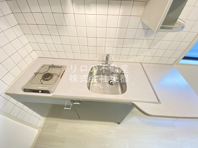 キッチン　１口ガスコンロ設置済！お引越し後すぐにお料理できます☆