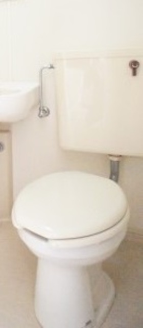 トイレ　白を基調とした空間で清潔感のあるトイレです♪