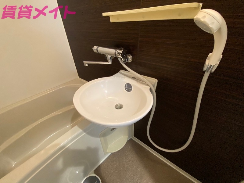 洗面設備　プロジェクター付照明器具設置済み