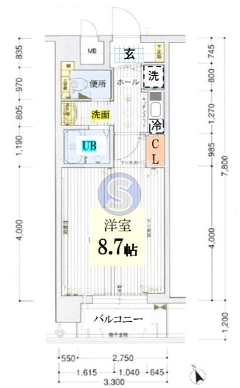 プレサンス京大東の間取り