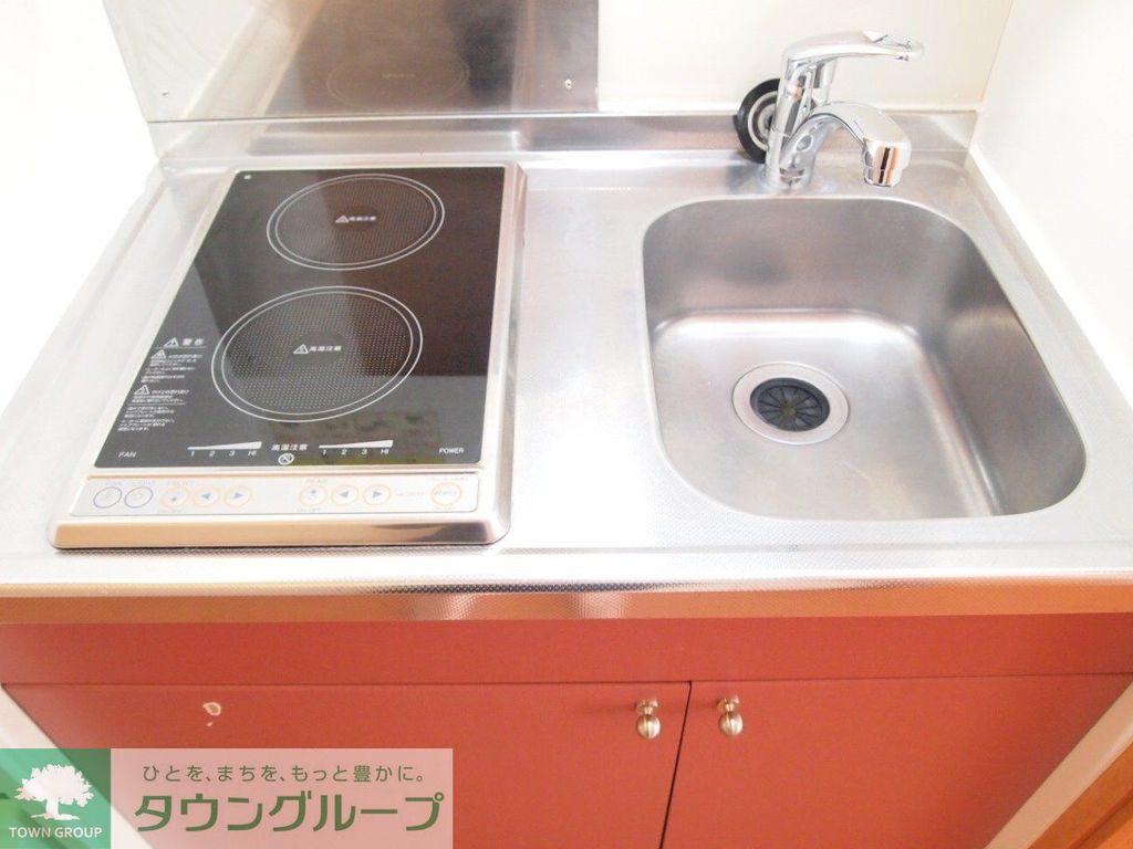 キッチン　2口電気コンロ