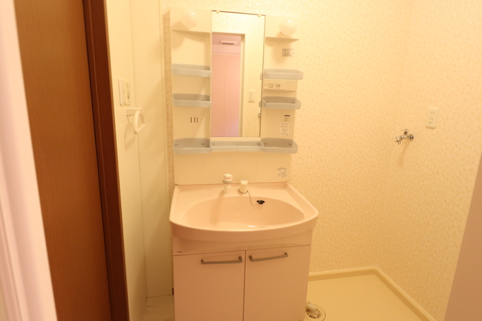 洗面設備　※写真は1号室の物です