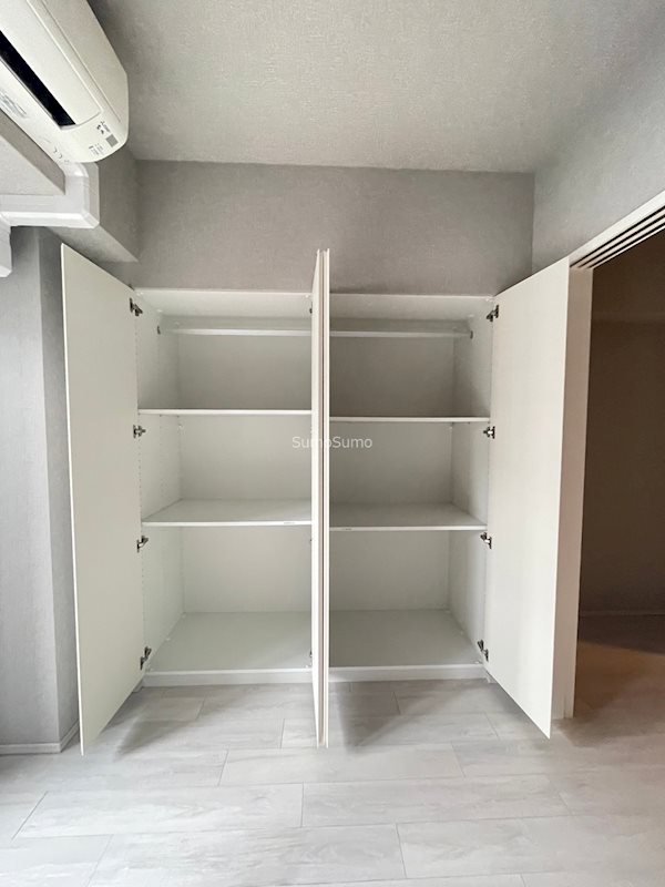 収納　たっぷりとした収納スペースです