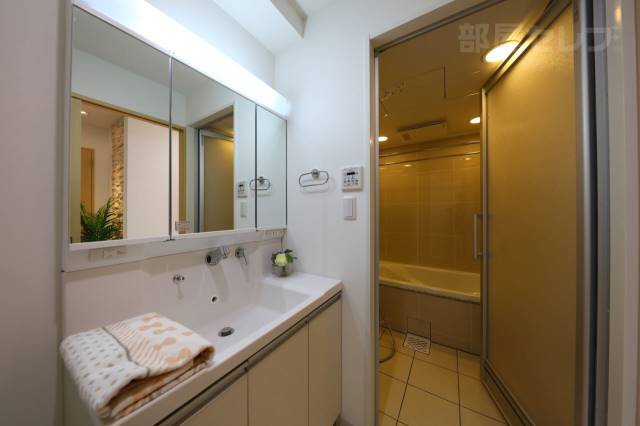 洗面設備　※２０３号室の写真を流用しています。