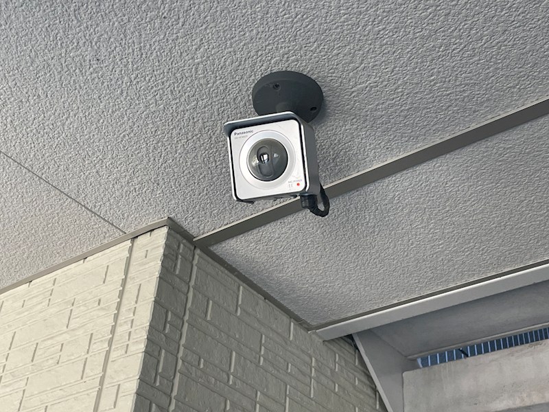 セキュリティ　防犯カメラ。