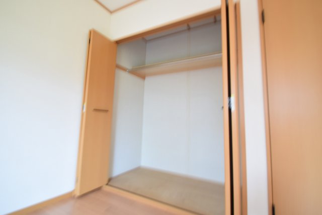 収納　収納がたっぷり出来るクローゼットです。