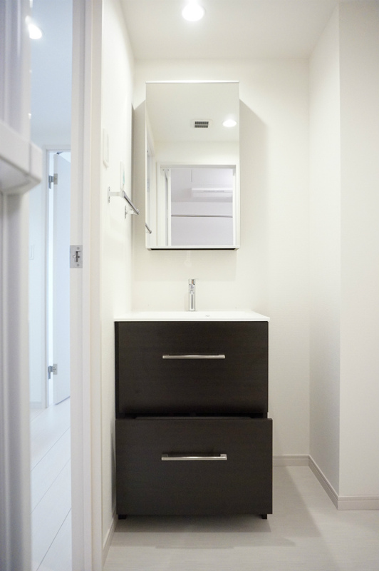 洗面設備　広い洗面スペース