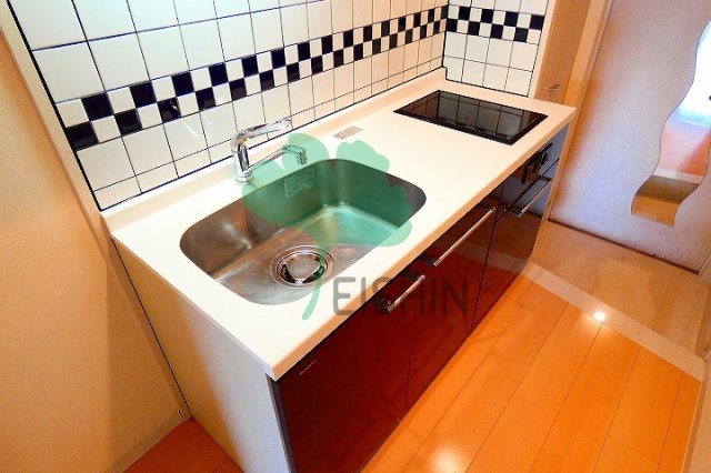 キッチン　シンプルな清潔感のあるキッチンです！