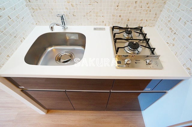 キッチン　自炊をされる方に嬉しい2口コンロ♪