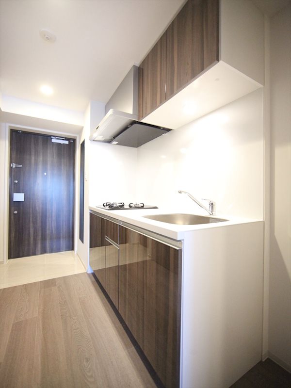 キッチン　システムキッチン（ガス2口コンロ付）