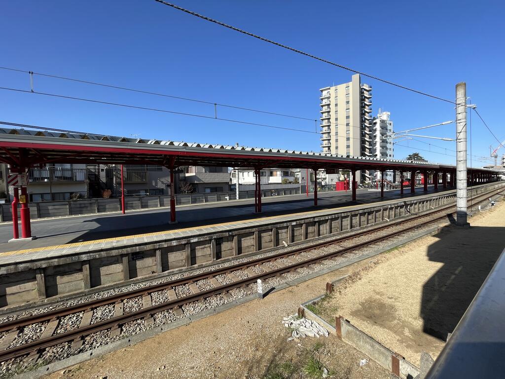 眺望　2階のバルコニーからはホグズミード駅風の豊島園駅が目の前です