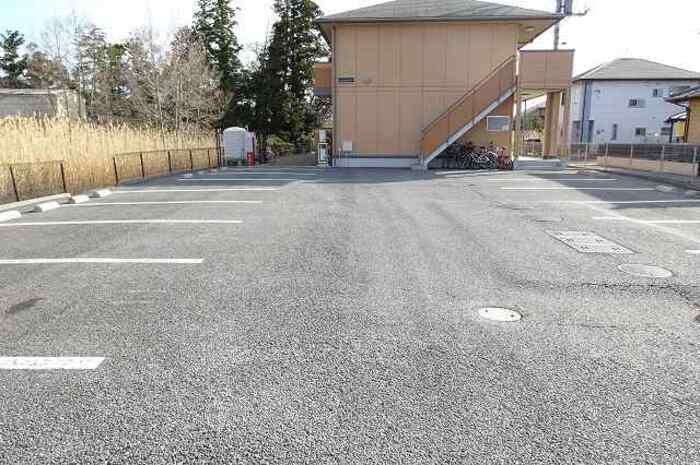 駐車場　駐車場があるので、車を買う予定の方も安心です