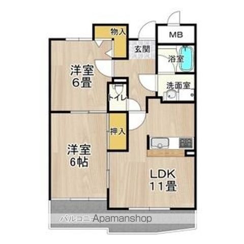フレアコート京橋の間取り写真