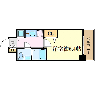 クリスタルグランツ西本町の間取り写真