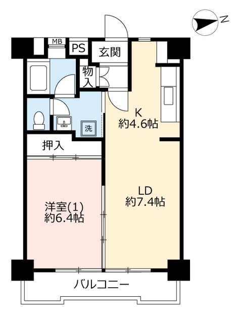 UR前田町の間取り写真