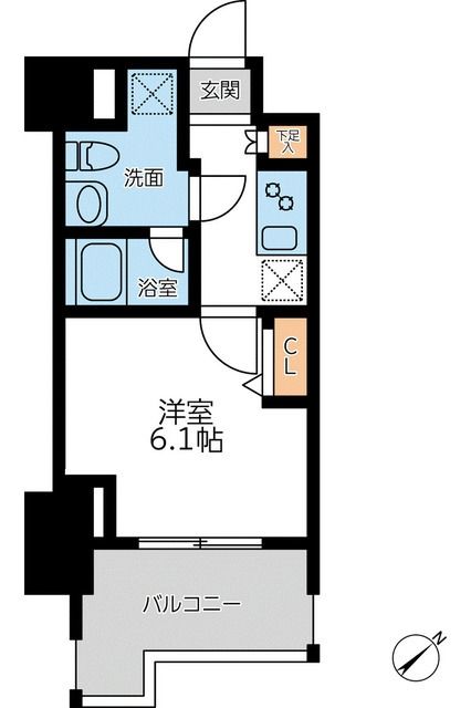 プライマル横濱平沼橋の間取り写真