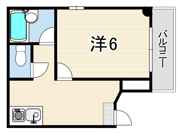 阪神本線 尼崎駅 徒歩18分 4階建 築37年の間取り写真