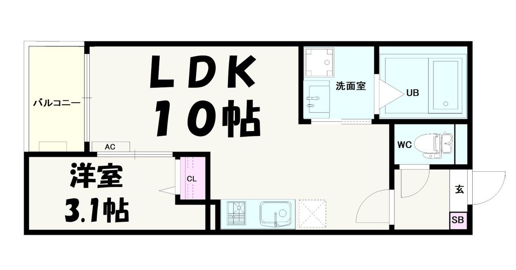 湘南新宿ライン宇須 東大宮駅 徒歩15分 3階建 築1年の間取り写真