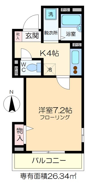 Kパレス千寿の間取り写真