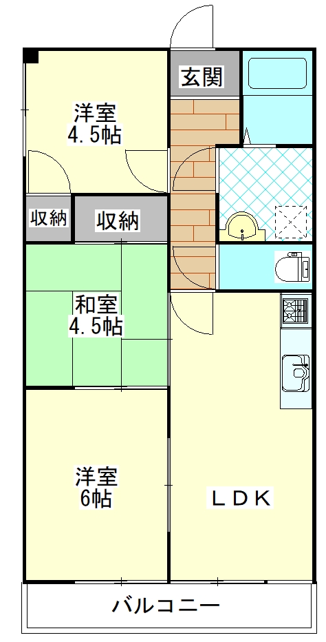 深井マンションの間取り写真