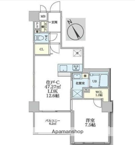 SS KNOTの間取り写真