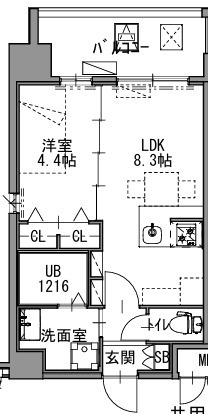 S-RESIDENCE渡辺通ascentの間取り写真