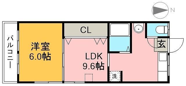 とさでん交通伊野線 鴨部駅 徒歩26分 3階建 築30年の間取り写真