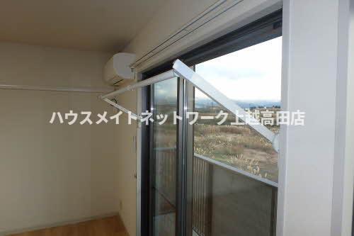 眺望　室内物干し