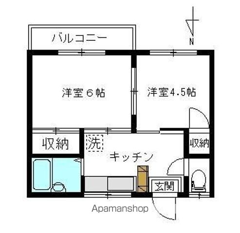 コーポサンライズBの間取り写真