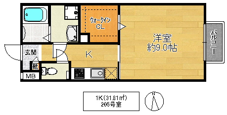 グランメールの間取り写真