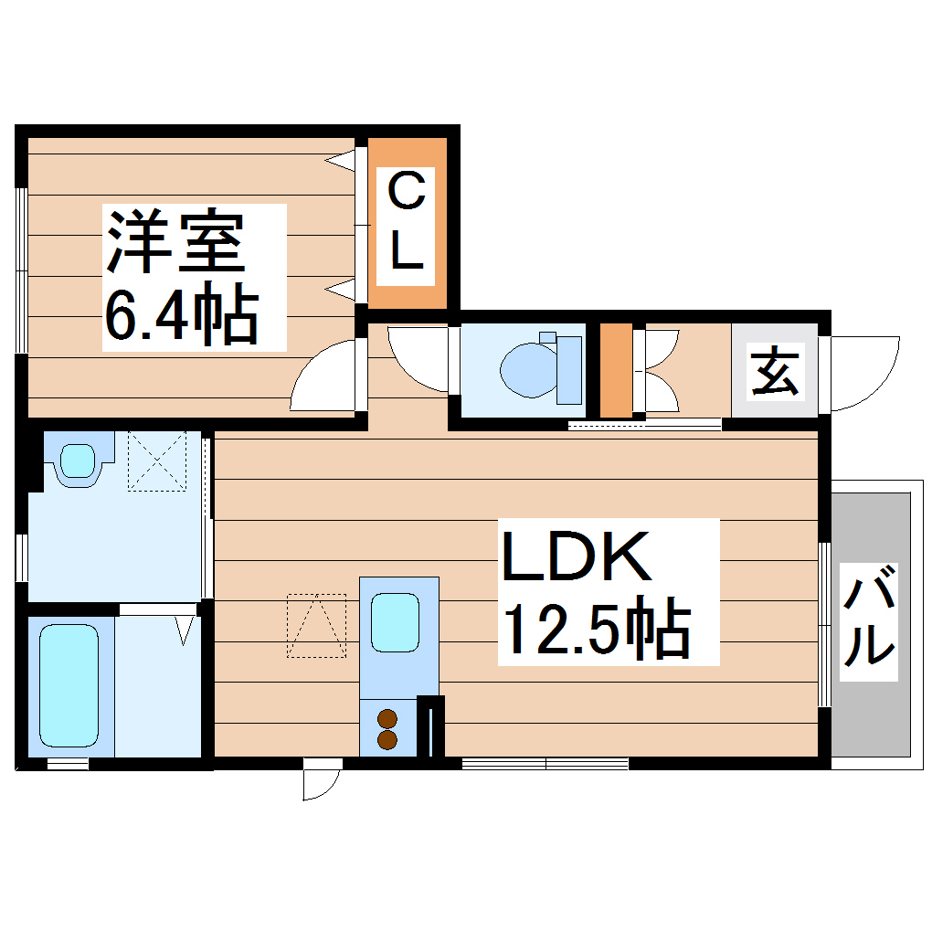 クラーネNY Iの間取り写真