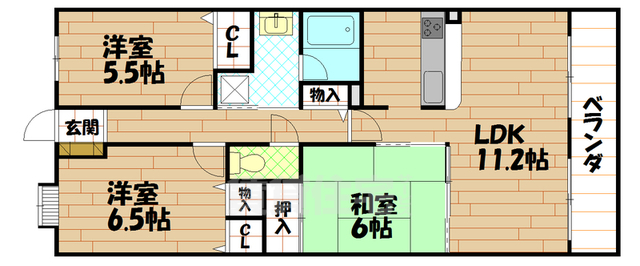 南海本線 堺駅 徒歩12分 15階建 築29年の間取り写真